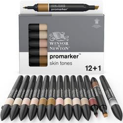 Winsor & Newton 884955080122 evidenziatore 13 pz Combinata Crema (colore), Marrone chiaro, Beige, Marrone, Limone (colore), Mogano, Rosa, Rosso, Rosa, Bianco