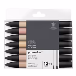 Winsor & Newton 884955080122 evidenziatore 13 pz Combinata Crema (colore), Marrone chiaro, Beige, Marrone, Limone (colore), Mogano, Rosa, Rosso, Rosa, Bianco - Vista aggiuntiva 4
