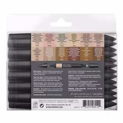 Winsor & Newton 884955080122 evidenziatore 13 pz Combinata Crema (colore), Marrone chiaro, Beige, Marrone, Limone (colore), Mogano, Rosa, Rosso, Rosa, Bianco - Vista aggiuntiva 6