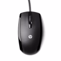 HP Mouse óptico USB de 3 botones, Ambidestro, Ottico, USB tipo A, Nero