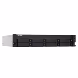 QNAP TS-832PXU NAS Armadio (2U) Annapurna Labs AL324 4 GB DDR4 0 TB QNAP Turbo System Alluminio, Nero - Vista aggiuntiva 2