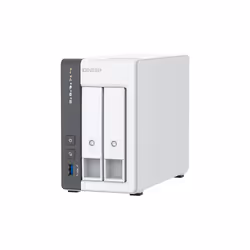 QNAP TS-216G server NAS e di archiviazione Tower Cortex-A Cortex-A55 4 GB HDD Bianco - Vista aggiuntiva 5