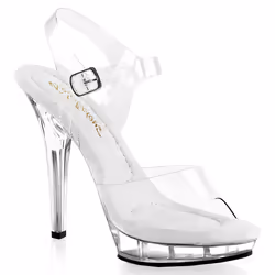 Pleaser Shoes Lip-108, Sandali, Femmina, Adulto, Trasparente, Tacchi a spillo, 12,7 cm