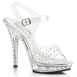 Pleaser Shoes Lip-108RS Sandali Femmina Trasparente