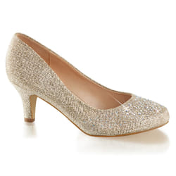 Pleaser Shoes Doris-06 Ballerine Femmina Argento