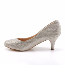Pleaser Shoes Doris-06 Ballerine Femmina Argento