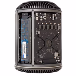 Apple Mac Pro Famiglia Intel® Xeon® E5 E5-1650V2 16GB DDR3-SDRAM 256GB Flash AMD FirePro D500 Mac OS X 10.9 Mavericks Tower Stazione di lavoro Nero