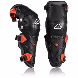 Acerbis Impact Evo 3.0 Protettori per ginocchiere, nero-rosso per uomo
