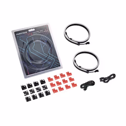 Phanteks PH-NELEDKT_CMBO, Universale, Striscia LED, Nero, Rosso, Multicolore, ATX, 20000 h