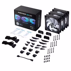 Phanteks PH-F140D30 Ventilatore 14 cm Nero 3 pz - Vista aggiuntiva 8