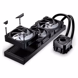 Phanteks PH-GO360D30_DBK02 sistema di raffreddamento per computer Processore Raffreddatore di liquidi tutto in uno 12 cm Nero 1 pz - Vista aggiuntiva 5