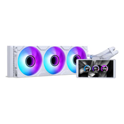Phanteks Glacier One 360M25 LCD Processore Raffreddatore di liquidi tutto in uno 12 cm Bianco 1 pz