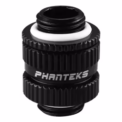 Phanteks PH-MGE_BK_16-22, Adapter fitting, Metallo, Nero, 1/4", Maschio, Maschio
