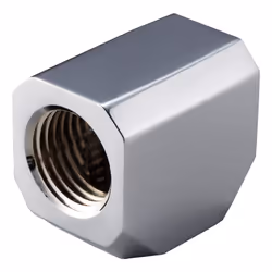 Phanteks PH-TS_CR_G1/4, Adapter fitting, Metallo, Nero, 1/4", Femmina, Femmina