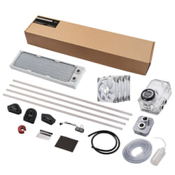 Phanteks EZ-Fit 360 D30-Kit Processore Kit di raffreddamento a liquido 12 cm Trasparente, Bianco 10 pz