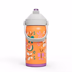 CamelBak Thrive Flip Straw Kids Uso quotidiano 400 ml Acciaio inox Arancione, Bianco