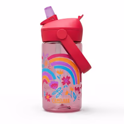 CamelBak Thrive Flip Straw Kids, 400 ml, Uso quotidiano, Rosa chiaro, Rosa, Tritan, Bambino, Bambino/Bambina