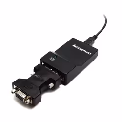 Lenovo USB 3.0 - DVI/VGA adattatore grafico USB 2048 x 1152 Pixel Nero
