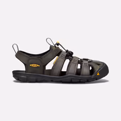 KEEN Clearwater Leather CNX, Maschio, Adulto, Nero, Monocromatico, 4 mm, Gomma