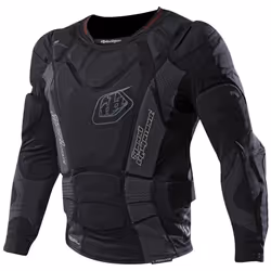 Troy Lee Designs 7855 LS Camicia di protezione, nero, dimensione L per uomo