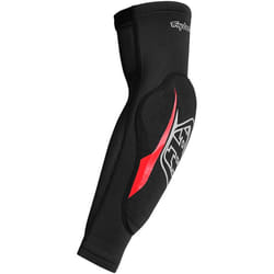 Troy Lee Designs Raid Gomitiere, nero-rosso, dimensione M L per uomo