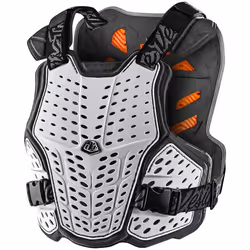 Troy Lee Designs RockFight D3O Gilet protettore, bianco, dimensione M L per uomo