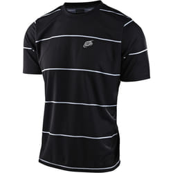 Troy Lee Designs Flowline Stacked T-shirt per biciclette, nero, dimensione S per uomo