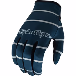 Troy Lee Designs Flowline Stripe Guanti da bicicletta, grigio-blu, dimensione M per uomo