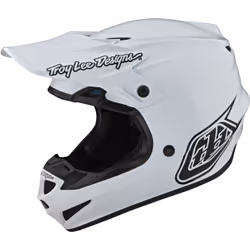 Troy Lee Designs SE4 PA Mono Casco Motocross, bianco, dimensione S per uomo