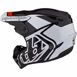 Troy Lee Designs GP Overload Casco motocross, nero-bianco, dimensione S per uomo