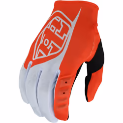 Troy Lee Designs GP Guanti da motocross, nero-bianco-arancione, dimensione S per uomo