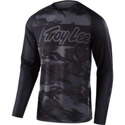 Troy Lee Designs SE Pro Air Vox Camo Maglia Motocross, nero, dimensione XL per uomo