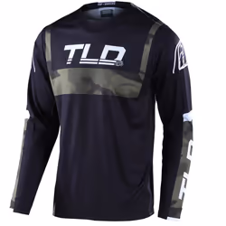 Troy Lee Designs GP Brazen Camo Maglia Motocross, nero-multicolore, dimensione XL per uomo