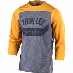 Troy Lee Designs Ruckus Arc Maglia da bicicletta, grigio-giallo, dimensione S per uomo