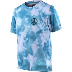 Troy Lee Designs Flowline Plot Maglia da bicicletta giovanile Shortsleeve, turchese, dimensione S