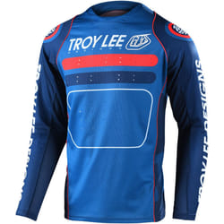 Troy Lee Designs Sprint Drop In Maglia da bicicletta giovanile, rosso-blu, dimensione M