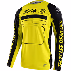 Troy Lee Designs SE Pro Drop In Maglia Motocross, nero-giallo, dimensione M per uomo