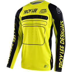 Troy Lee Designs SE Pro Drop In Maglia Motocross, nero-giallo, dimensione M per uomo