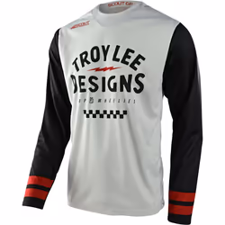 Troy Lee Designs Scout GP Ride On Maglia Motocross, grigio-bianco, dimensione XL per uomo