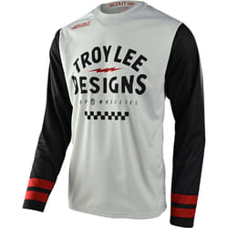 Troy Lee Designs Scout GP Ride On Maglia Motocross, grigio-bianco, dimensione XL per uomo