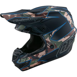 Troy Lee Designs SE4 Polyacrylite Matrix MIPS Casco da motocross, nero, dimensione 2XL per uomo