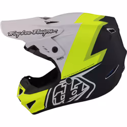 Troy Lee Designs GP Volt Casco da motocross, nero-bianco-giallo, dimensione XS 54 55 per uomo