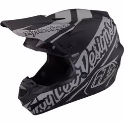 Troy Lee Designs GP Slice Casco da motocross, nero-grigio, dimensione 2XL per uomo