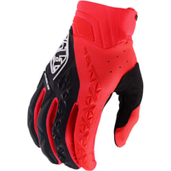 Troy Lee Designs SE Pro Solid Guanti da motocross, nero-rosso, dimensione S per uomo