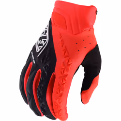 Troy Lee Designs SE Pro Solid Guanti da motocross, nero-rosso, dimensione XL per uomo