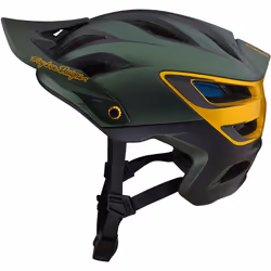 Troy Lee Designs A3 Uno MIPS Casco da bicicletta, nero-verde, dimensione XS S per uomo