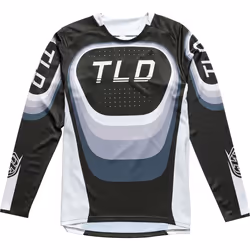 Troy Lee Designs Sprint Reverb Maglia da bicicletta per bambini, nero-grigio-bianco, dimensione XL
