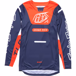 Troy Lee Designs GP Pro Blends Maglia Motocross, blu-arancione, dimensione L per uomo