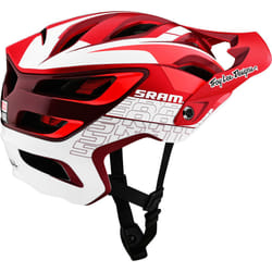 Troy Lee Designs A3 MIPS SRAM Casco da bicicletta, bianco-rosso, dimensione XL 2XL per uomo