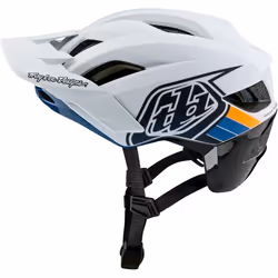 Troy Lee Designs Flowline SE MIPS Badge Casco da bicicletta, nero-bianco per uomo